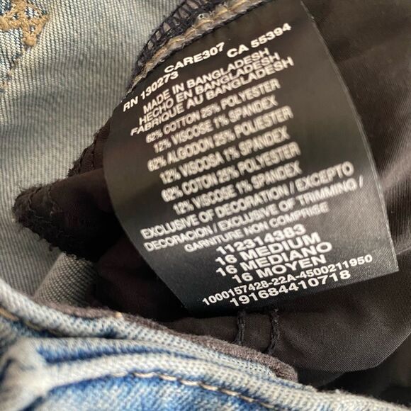 Lee Slim Fit 5 pockets Cigarette Mid-rise ankle jeans, size 16M - Picture 4 of 4